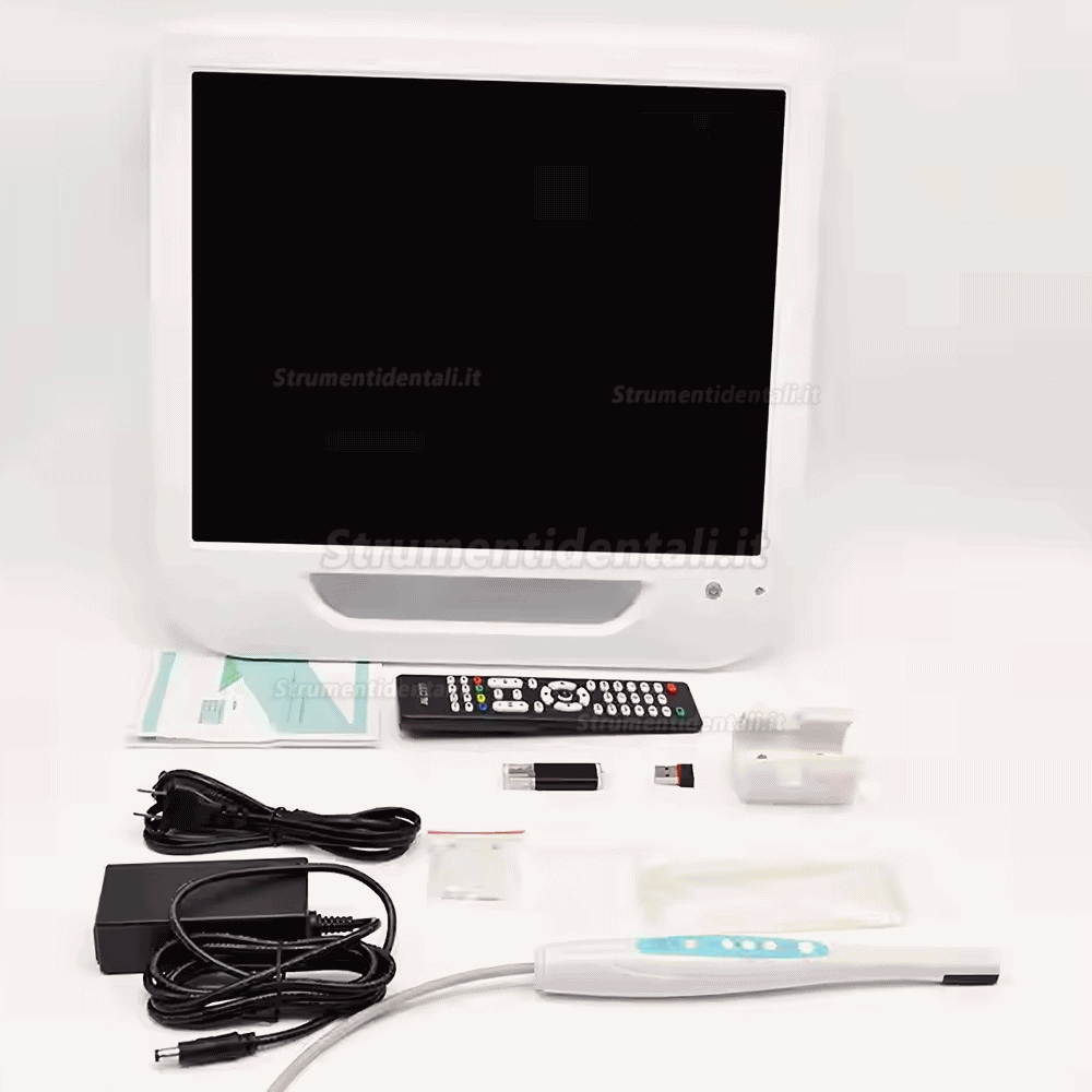 Telecamera intraorale dentale con monitor LCD da 17 pollici